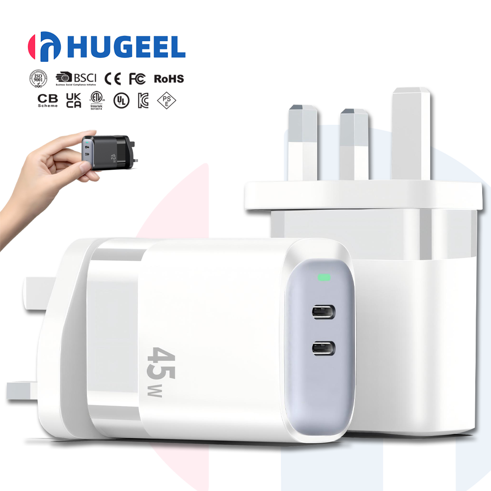 GaN 45W USB C UK Adapter