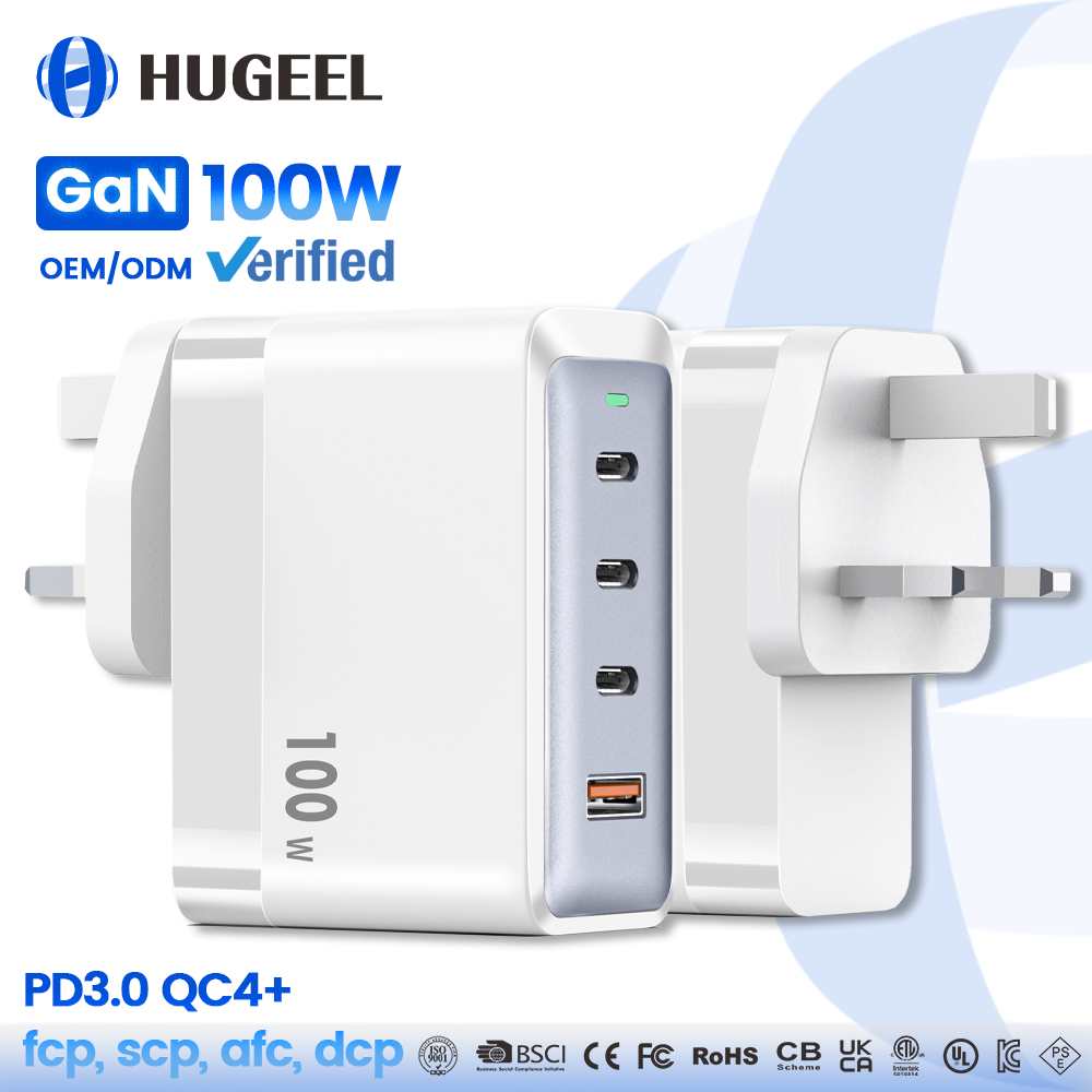 100W GAN CHARGER UK Plug